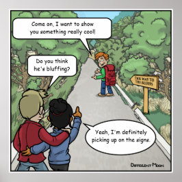 ブルーフィングおもしろいポスター ポスター