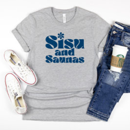 ブルーフィンランドのシューとサウナスTシャツ Tシャツ