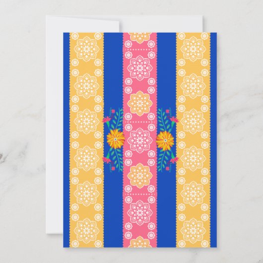 ブルーフィ王室のエスタパーティーメキシコキンセアニェラ 招待状 (裏面)