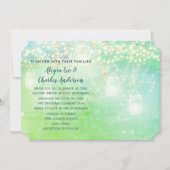 ブルーフェアユータリーウッドシーファームハウスメイスンジャー結婚ズ 招待状 (正面)