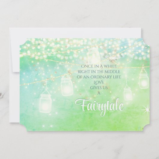 ブルーフェアユータリーウッドシーファームハウスメイスンジャー結婚ズ 招待状 (裏面)