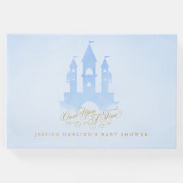 ブルーフェアリーのお城の赤ちゃんシャワーゲストブック ゲストブック