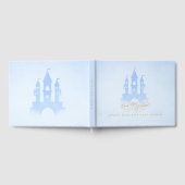 ブルーフェアリーのお城の赤ちゃんシャワーゲストブック ゲストブック (全面)