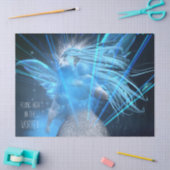 ブルーフェアリーインザボルテックスデコパージュティッシュペーパー 薄葉紙 (クラフト)