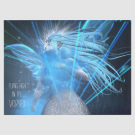 ブルーフェアリーインザボルテックスデコパージュティッシュペーパー 薄葉紙