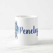 ブルーフェアリーウィングス妖精の国アート コーヒーマグカップ (中央)