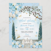 ブルーフェアリーエンチャントガーデンSweet sixteen 招待状 (正面/裏面)