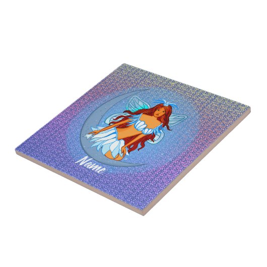 ブルーフェアリーナイトムーンカスタムタイル タイル (側面)