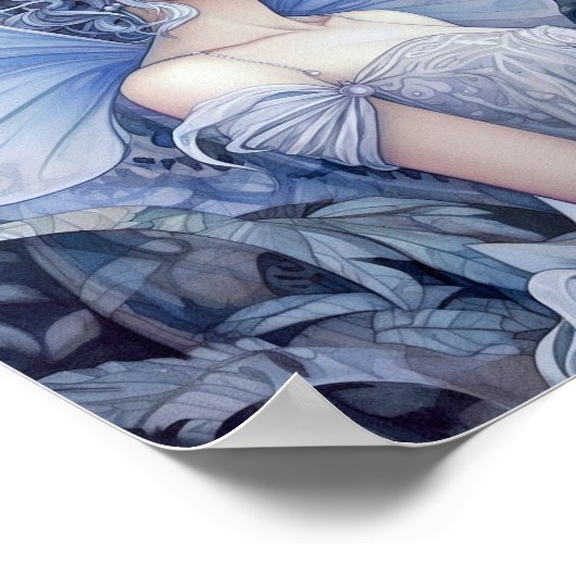 ブルーフェアリーファンタジーアート ポスター (角)