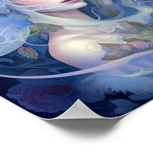 ブルーフェアリーファンタジーアート ポスター (角)