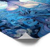 ブルーフェアリーファンタジーアート ポスター (角)