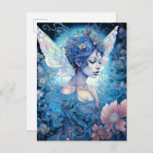 ブルーフェアリーファンタジーアート ポストカード (正面/裏面)