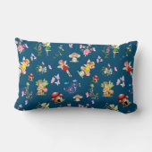 ブルーフェアリーマッシュルームハウスをテーマ ランバークッション (裏面)