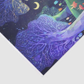 ブルーフェアリーランドの森の幻想, 薄葉紙 (詳細)