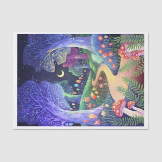 ブルーフェアリーランドの森の幻想, 薄葉紙 (正面)