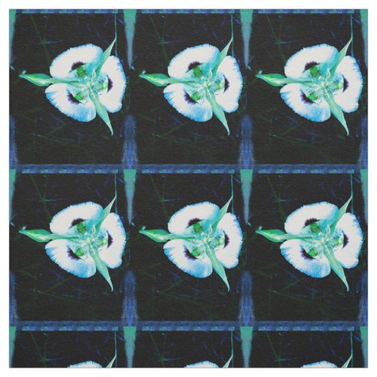 ブルーフェアリーリリー ファブリック (見本)