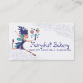 ブルーフェアリー魔法ウィスククッキーのカップケーキベーカリー 名刺 (正面)