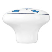 ブルーフェイクグリッターいかり |青い星航海の セラミックノブ (側面)