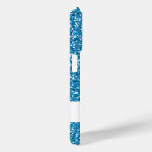 ブルーフェイクグリッターパターンの外観と名前をカスタムする Case-Mate iPhoneケース (裏面 / 右)