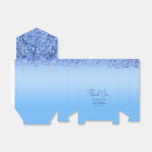 ブルーフェイクグリッター16th誕生日ありがとう フェイバーボックス (折り畳みなし)