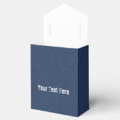 ブルーフェイクジーンズデニムお気に入りボックスとカスタム文字 フェイバーボックス (オープン)