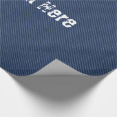 ブルーフェイクジーンズデニムカスタム文字ラッピング紙 ラッピングペーパー (角)