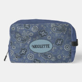 ブルーフェイクスエードとウエスタンブルーペイズリー ドップキット (裏面)