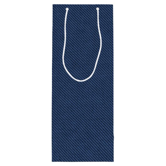 ブルーフェイクデニム抱き枕 ワインギフトバッグ (裏面)