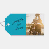 ブルーフェイスクレームブライダルシャワー ギフトタグ (裏面横)