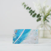 ブルーフェザーの名刺カスタムテンプレート 名刺 (スタンド正面)