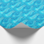 ブルーフェザーボア ラッピングペーパー (角)