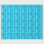 ブルーフェザーボア ラッピングペーパー (フラット)