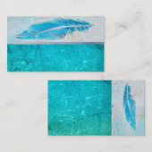 ブルーフェザー名刺カスタムテンプレート 名刺 (正面/裏面)