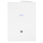 ブルーフェザー&バードツイン飛んでいるロス悔やみや弔慰 (裏面)