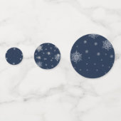 ブルーフェスティバルクリスマスツリーテーブル紙吹雪 コンフェッティ (裏面)