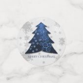 ブルーフェスティバルクリスマスツリーテーブル紙吹雪 コンフェッティ (スモール正面)