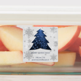 ブルーフェスティバルクリスマスツリーベーキングラベル ラベル