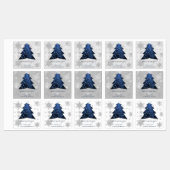 ブルーフェスティバルクリスマスツリーベーキングラベル ラベル (シート)