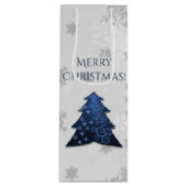 ブルーフェスティバルクリスマスツリーワイン抱き枕 ワインギフトバッグ (正面)