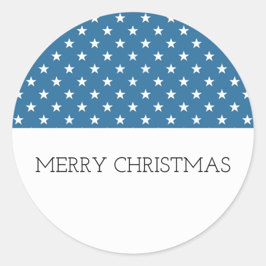 ブルーフェスティバルスターズホリデーステッカー ラウンドシール (正面)