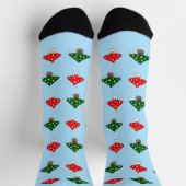 ブルーフェスティバルマッシュルームクルーソックス ソックス (上部)