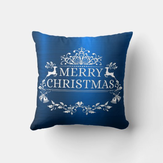ブルーフェスティバルメリークリスマス装飾用クッション クッション (裏面)