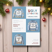ブルーフェスティバル醜いクリスマスセーターパーティー 招待状