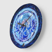 ブルーフェニックス ラージ壁時計 (傾斜)