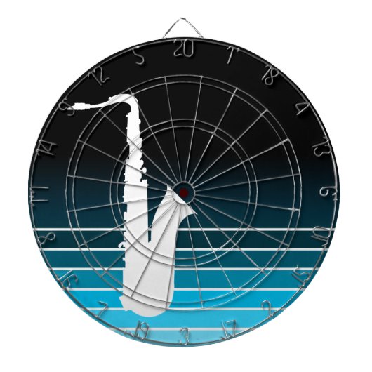 ブルーフェードサクソフォン ダーツボード (正面)