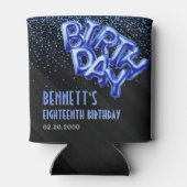 ブルーフォイルバルーン誕生日 缶クーラー (裏面)