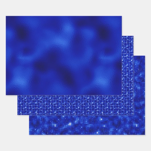 ブルーフォイル王室のハヌカー包装紙シート ラッピングペーパーシート (セット)