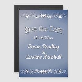 ブルーフォグのSave the Date マグネット招待状