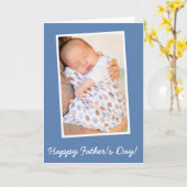 ブルーフォトカスタムーHappy Faters Day Cards カード (黄色い花)