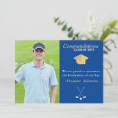 ブルーフォトゴルフ2022年卒業 案内状 (スタンド正面)